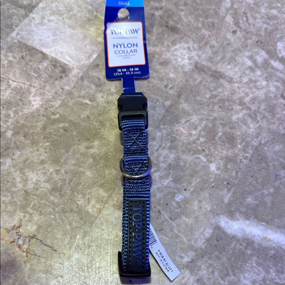 Top Paw Blue Nylon Dog Collar